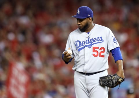 Pedro Baez, Los Angeles Dodgers (Photo by Rob Carr/Getty Images)