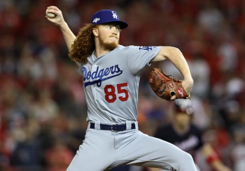 Dustin May, Los Angeles Dodgers (Photo by Rob Carr/Getty Images)