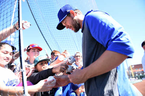 Clayton Kershaw, Los Angeles Dodgers. (Photo by Norm Hall/Getty Images)