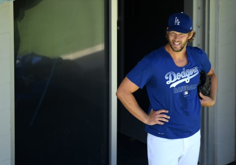 LOS ANGELES, CALIFORNIA – JULY 03: Clayton Kershaw #22 of the Los Angeles Dodgers (Photo by Harry How/Getty Images)