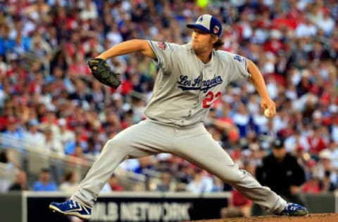 MINNEAPOLIS, MN – JULY 15: National League All-Star Clayton Kershaw #22 of the Los Angeles Dodgers pitches against the American League All-Stars during the 85th MLB All-Star Game at Target Field on July 15, 2014 in Minneapolis, Minnesota. (Photo by Rob Carr/Getty Images)