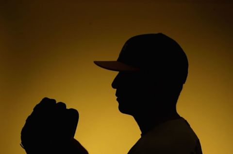 PHOENIX, AZ – FEBRUARY 22: Pitcher Fernando Rodriguez #33 of the Oakland Athletics poses for a portrait during the spring training photo day at Phoenix Municipal Stadium on February 22, 2014, in Phoenix, Arizona. (Photo by Christian Petersen/Getty Images)