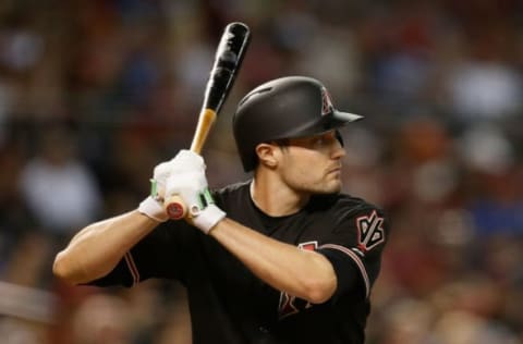 PHOENIX, AZ – JULY 18: A.J. Pollock #11 of the Arizona Diamondbacks bats against the San Francisco Giants during the MLB game at Chase Field on July 18, 2015 in Phoenix, Arizona. The Giants defeated the Diamondbacks 8-4. (Photo by Christian Petersen/Getty Images)