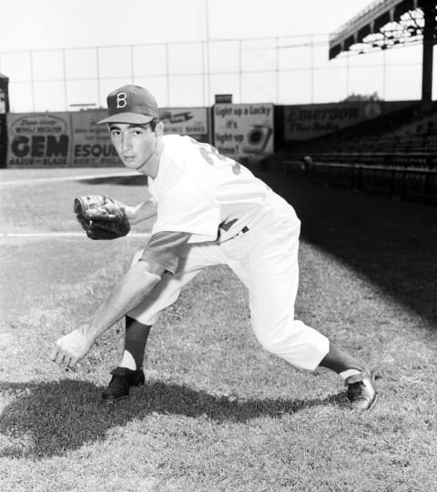 Sandy Koufax, Los Angeles Dodgers, (Photo by Kidwiler Collection/Diamond Images/Getty Images)