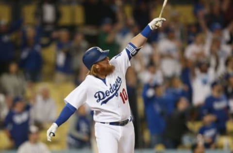 LOS ANGELES, CA – APRIL 29: Pinch hitter Justin Turner