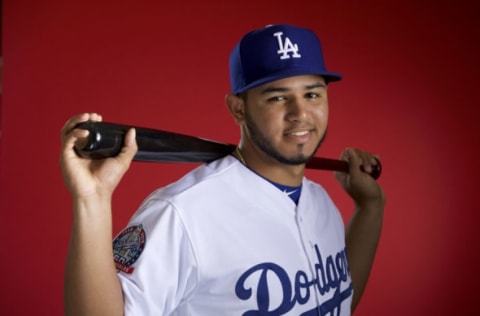 GLENDALE, AZ – FEBRUARY 22: Keibert Ruiz #80 of the Los Angeles Dodgers poses during MLB Photo Day at Camelback Ranch- Glendale on February 22, 2018 in Glendale, Arizona. (Photo by Jamie Schwaberow/Getty Images)