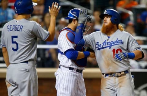 NEW YORK, NY – AUGUST 06: Dodgers’ Corey Seager (left) and Justin Turner (right).