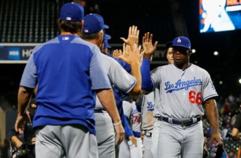 NEW YORK, NY – AUGUST 06: Dodgers’ Yasiel Puig