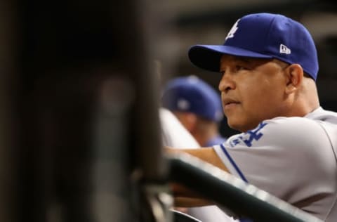 PHOENIX, AZ – AUGUST 09: Manager Dave Roberts (Photo by Christian Petersen/Getty Images)