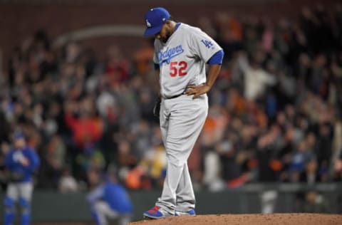 SAN FRANCISCO, CA – APRIL 26: Pitcher Pedro Baez