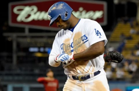 LOS ANGELES, CA – SEPTEMBER 06: Yasiel Puig