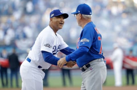 LOS ANGELES, CA – OCTOBER 18: Manager’s Dave Roberts