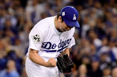 LOS ANGELES, CA – OCTOBER 31: Kenta Maeda