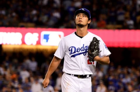 LOS ANGELES, CA - NOVEMBER 01: Yu Darvish