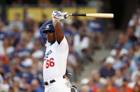 LOS ANGELES, CA – OCTOBER 25: Yasiel Puig