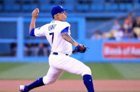 LOS ANGELES, CA – MAY 03: Julio Urias