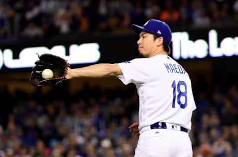 LOS ANGELES, CA – OCTOBER 31: Kenta Maeda