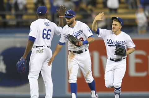 LOS ANGELES, CA – APRIL 22: Yasiel Puig