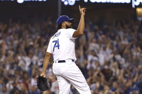 Kenley Jansen #74 of the Los Angeles Dodgers (Photo by Michael Owens/Getty Images)