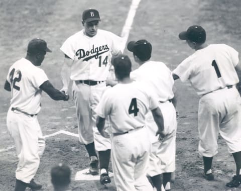 Brooklyn Dodger Gil Hodges (Photo by National Photos/Sports Studio Photos/Getty Images)