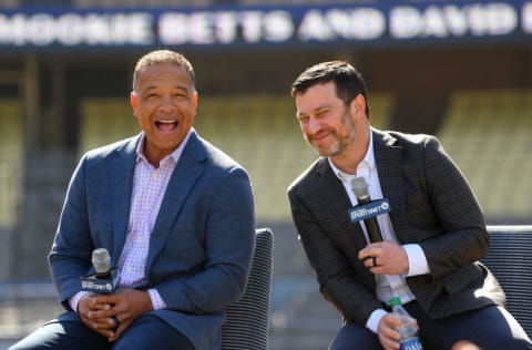 Dave Roberts - Andrew Friedman - Los Angeles Dodgers (Photo by Jayne Kamin-Oncea/Getty Images)