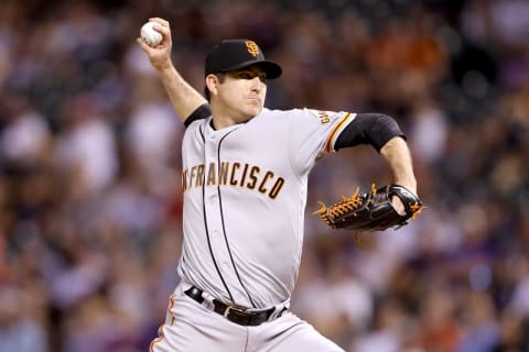 Bryan Morris. San Francisco Giants (Photo by Matthew Stockman/Getty Images)