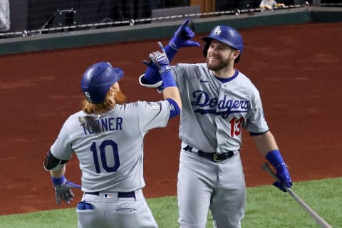 Max Muncy #13 of the Los Angeles Dodgers (Photo by Tom Pennington/Getty Images)