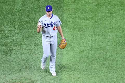 Blake Treinen #49 of the Los Angeles Dodgers (Photo by Maxx Wolfson/Getty Images)