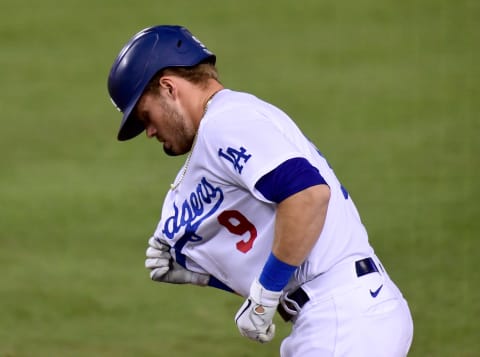 Gavin Lux #9 of the Los Angeles Dodgers (Photo by Harry How/Getty Images)