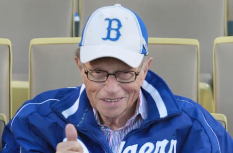 LOS ANGELES, CA - MAY 28: Talk show host Larry King attends the 2nd Annual Bark In The Park at Dodgers' Stadium on May 28, 2011 in Los Angeles, California. (Photo by David Livingston/Getty Images)