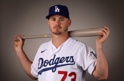 GLENDALE, ARIZONA - FEBRUARY 20: Zach McKinstry #73 of the Los Angeles Dodgers poses for a portrait during MLB media day at Camelback Ranch on February 20, 2020 in Glendale, Arizona. (Photo by Christian Petersen/Getty Images)