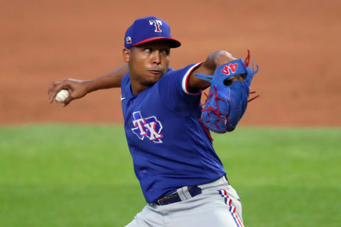 Jose Leclerc #25 of the Texas Rangers (Photo by Tom Pennington/Getty Images)