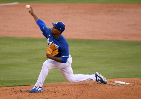 Josiah Gray #83 of the Los Angeles Dodgers (Photo by Harry How/Getty Images)