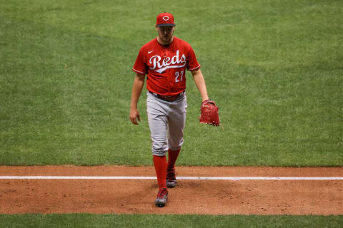 Trevor Bauer #27 of the Cincinnati Reds (Photo by Dylan Buell/Getty Images)