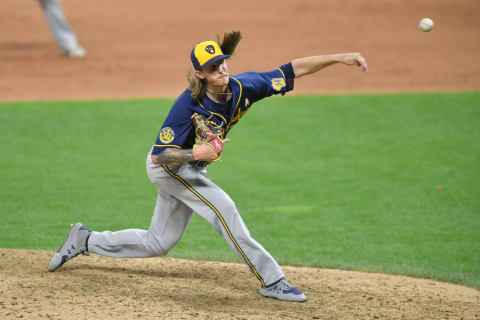 Closing pitcher Josh Hader #71 of the Milwaukee Brewers (Photo by Jason Miller/Getty Images)