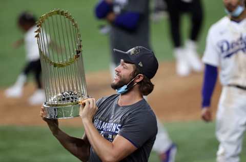 ARLINGTON, TEXAS - OCTOBER 27: Clayton Kershaw #22 of the Los Angeles Dodgers (Photo by Tom Pennington/Getty Images)