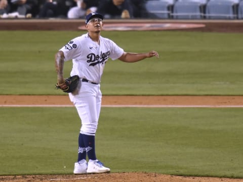 Julio Urias #7 of the Los Angeles Dodgers (Photo by Harry How/Getty Images)