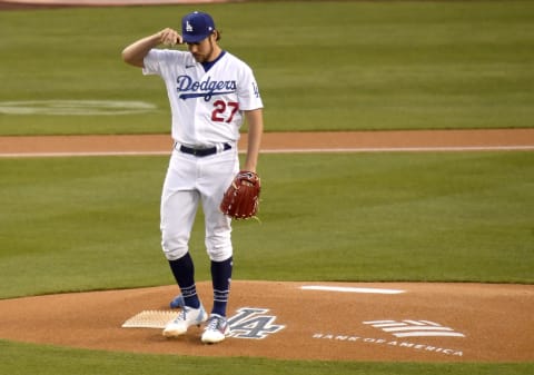 Trevor Bauer #27 of the Los Angeles Dodgers (Photo by Harry How/Getty Images)