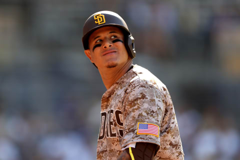 Manny Machado #13 of the San Diego Padres (Photo by Sean M. Haffey/Getty Images)