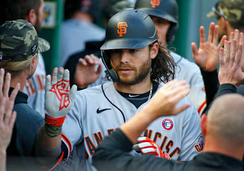 Brandon Crawford #35 of the San Francisco Giants (Photo by Justin K. Aller/Getty Images)