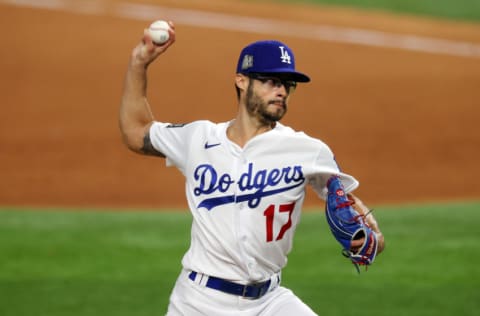 ARLINGTON, TEXAS - OCTOBER 20: Joe Kelly #17 of the Los Angeles Dodgers (Photo by Ronald Martinez/Getty Images)