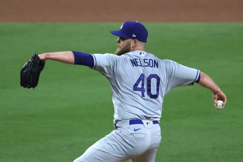 Jimmy Nelson #40 of the Los Angeles Dodgers (Photo by Sean M. Haffey/Getty Images)