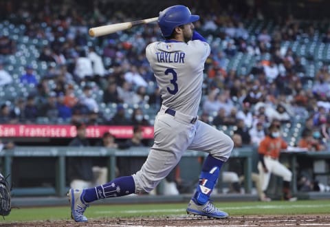 Chris Taylor #3 of the Los Angeles Dodgers (Photo by Thearon W. Henderson/Getty Images)