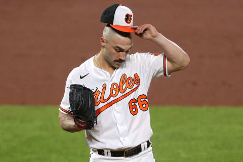 Tanner Scott. (Photo by Patrick Smith/Getty Images)