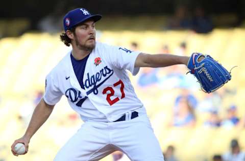 LOS ANGELES, CALIFORNIA - MAY 31: Trevor Bauer #27 of the Los Angeles Dodgers (Photo by Katelyn Mulcahy/Getty Images)