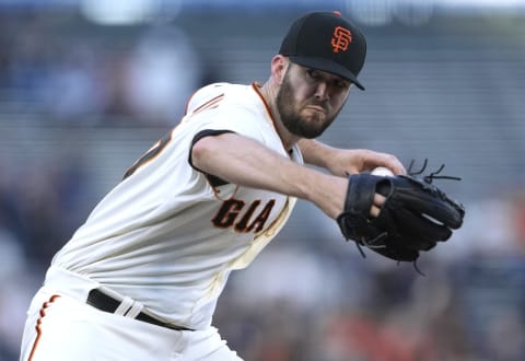 Alex Wood #57 of the San Francisco Giants (Photo by Thearon W. Henderson/Getty Images)