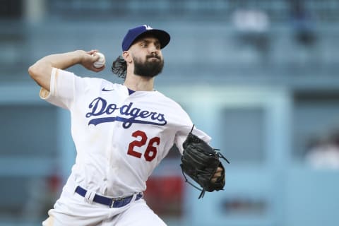 Tony Gonsolin #26 of the Los Angeles Dodgers (Photo by Meg Oliphant/Getty Images)