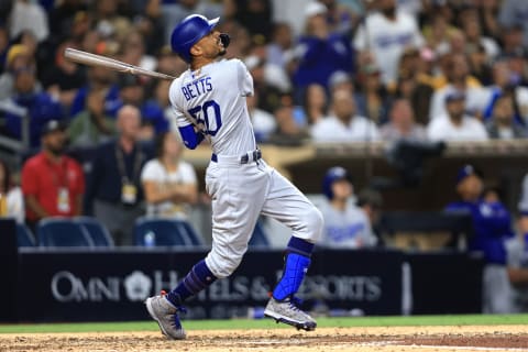 Mookie Betts #50 of the Los Angeles Dodgers (Photo by Sean M. Haffey/Getty Images)