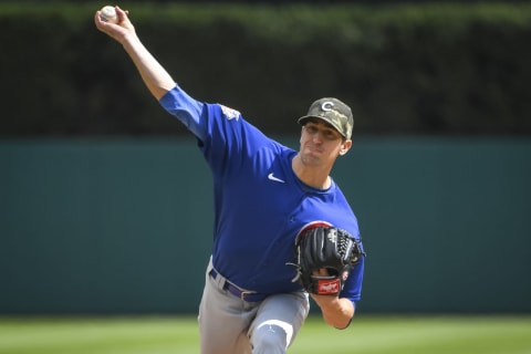 DETROIT, MICHIGAN – MAY 16: Kyle Hendricks #28 of the Chicago Cubs (Photo by Nic Antaya/Getty Images)