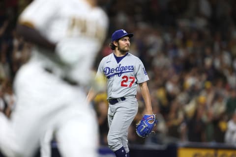 Trevor Bauer #27 of the Los Angeles Dodgers (Photo by Sean M. Haffey/Getty Images)